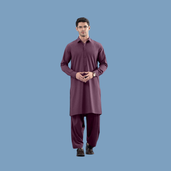 Gul Ahmed Men’s – Blueberry Shirt & Trouser (Unstitched 4 Meters)
