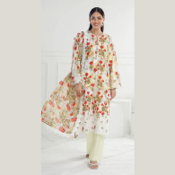 GulAhmed Volume 04 – 2025 | 100% Original Digital Printed Linen 3-Piece Suits